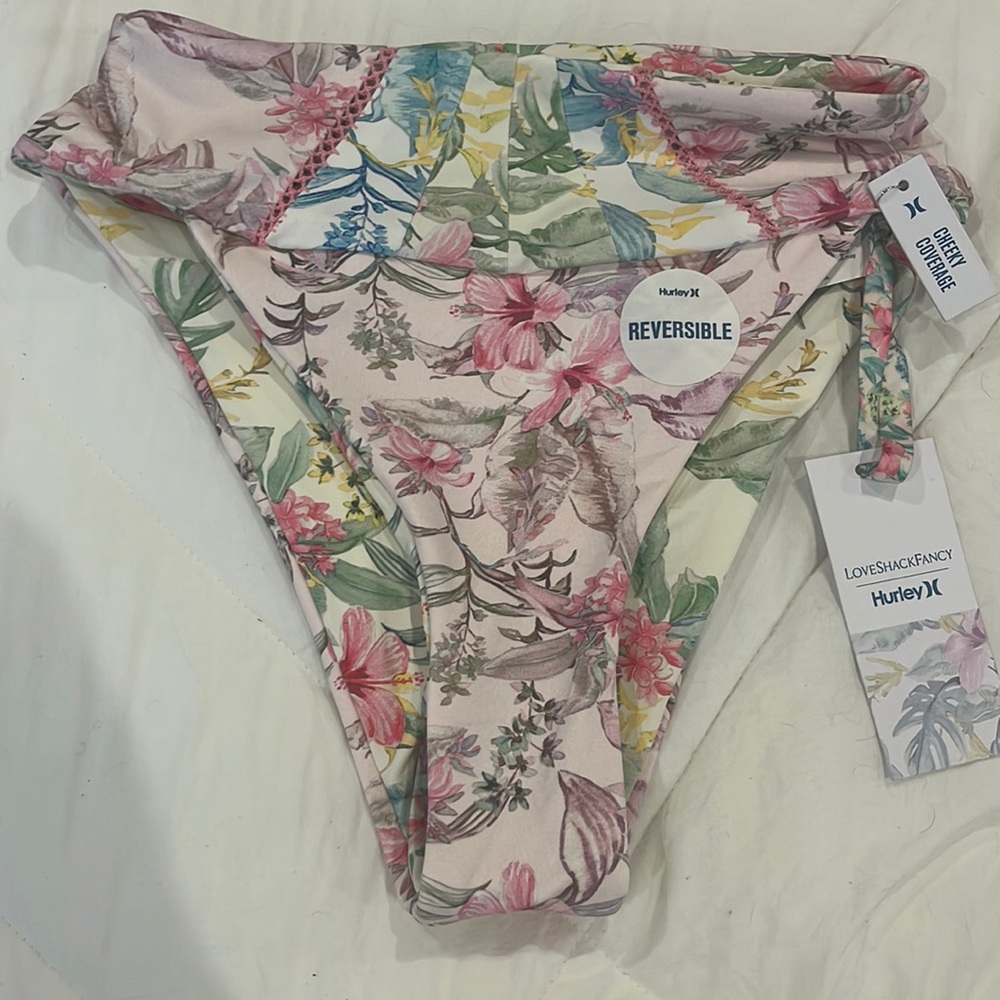 Hurley x LoveShackFancy Reversible Bikini bottom
